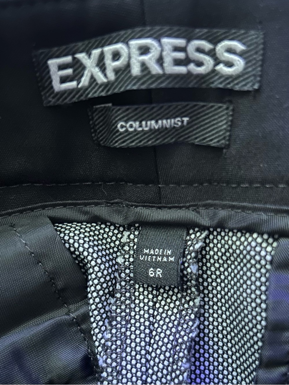 Express Gray Pants with Black Waistband - Picture 7 of 8